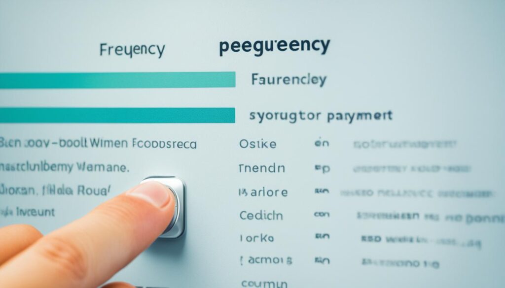 Adjust payment frequency Adjust payment frequency