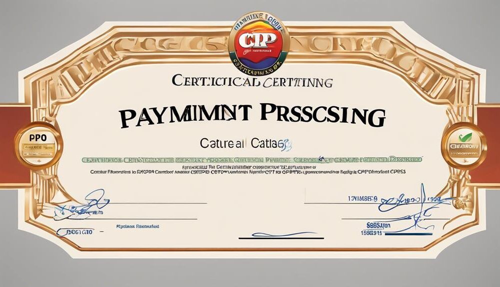 payment processing certification programs