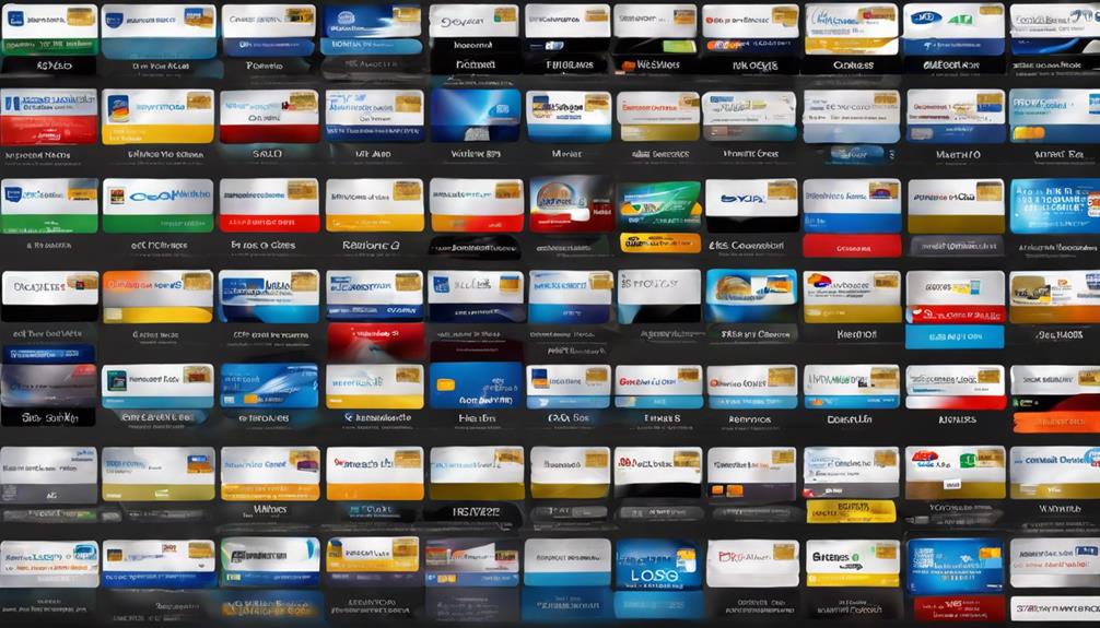 credit card issuer websites