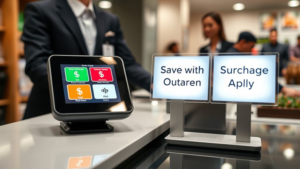 cash discounts versus surcharges