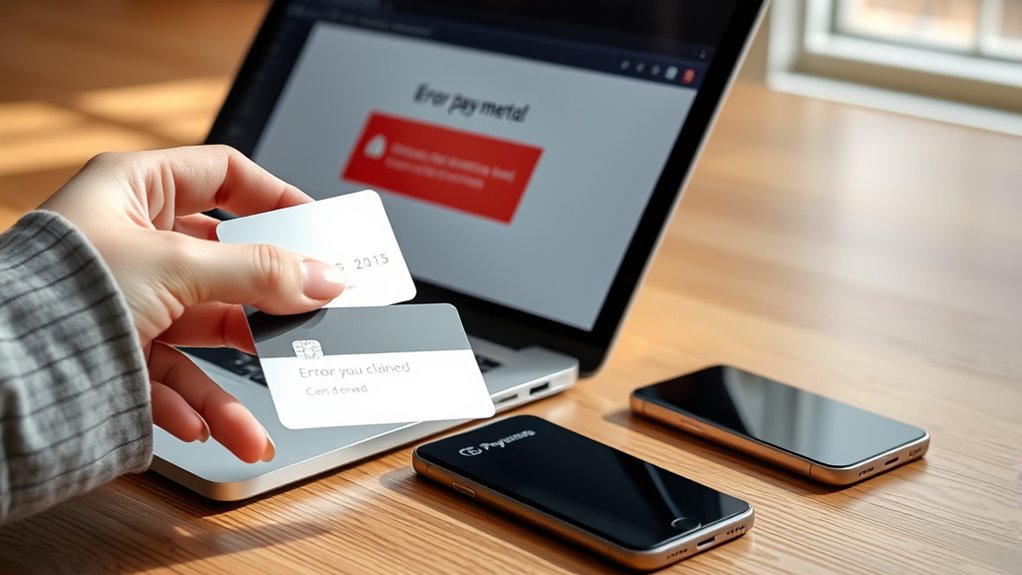 handle declined credit card payments