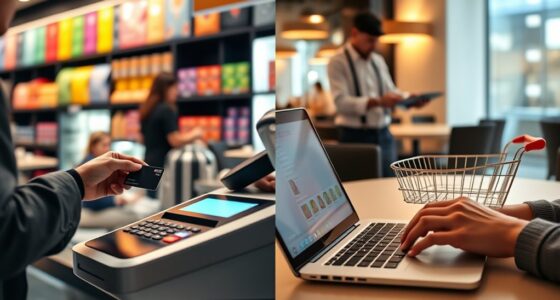 payment method differences across sectors