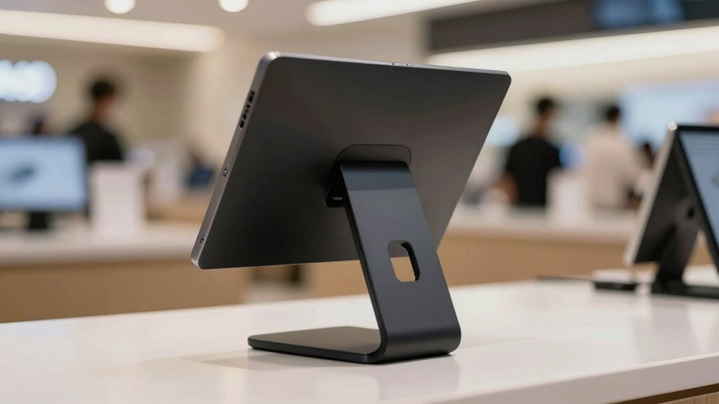 adjustable secure pos stands
