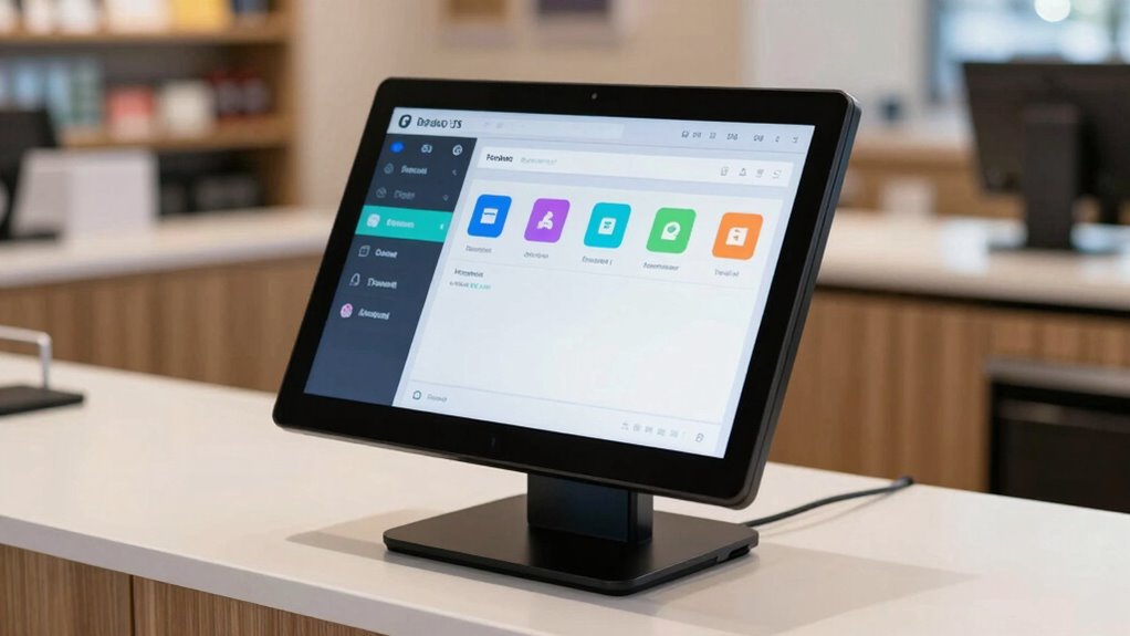 balanced retail touch display