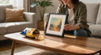 The moment I knew: I gave her one of my paintings, she gave me an empty chip packet
